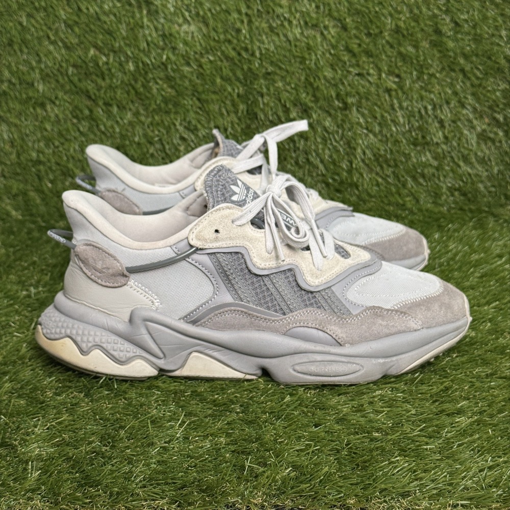 Adidas Ozweego Triple Grey ID9823 Mens Size 10.5 Gray Suede Mesh Sneakers